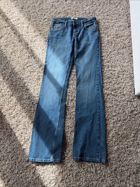 Wrangler Dark Blue Flare Jeans for Women